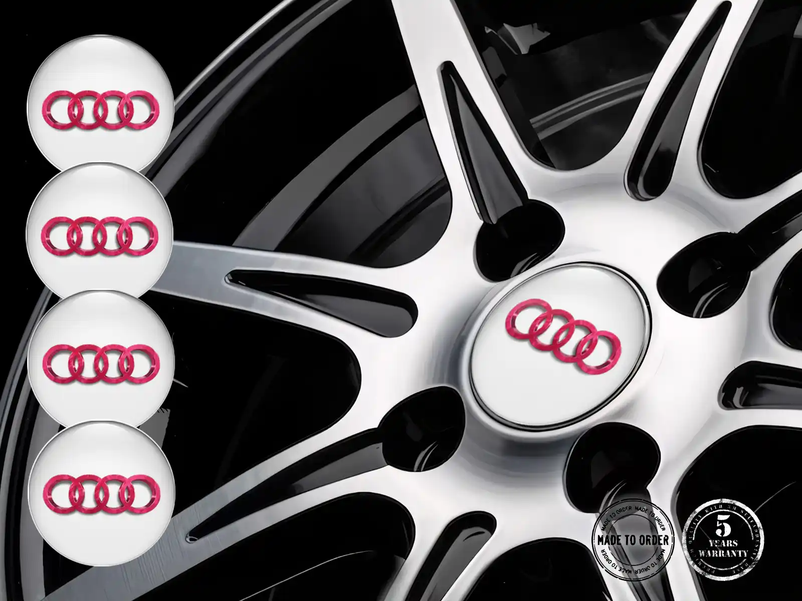 Audi Calcomanías de Cúpula Edición Emblemas Autos Custom